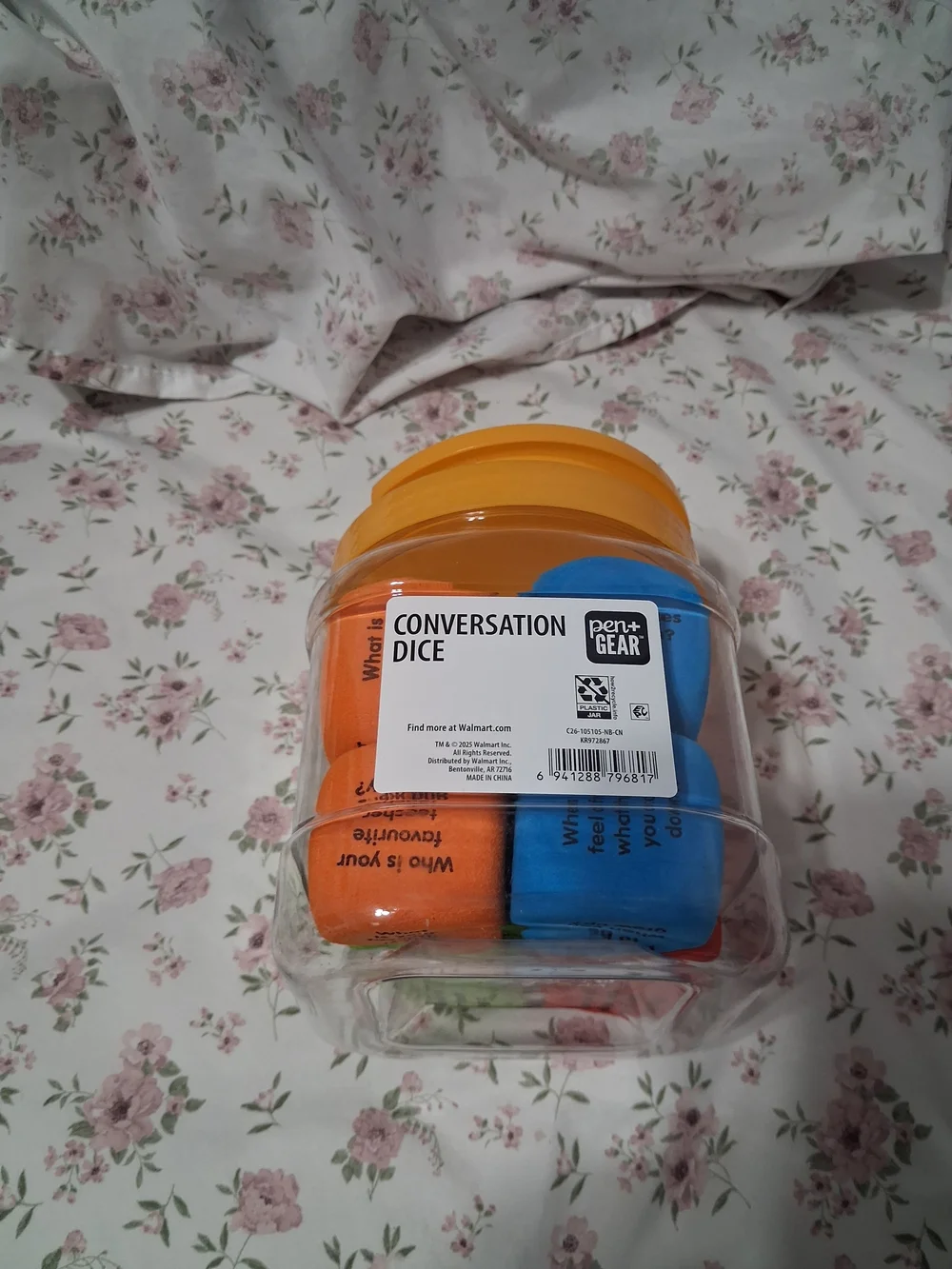 Conversation Dice Set - Orange & Blue